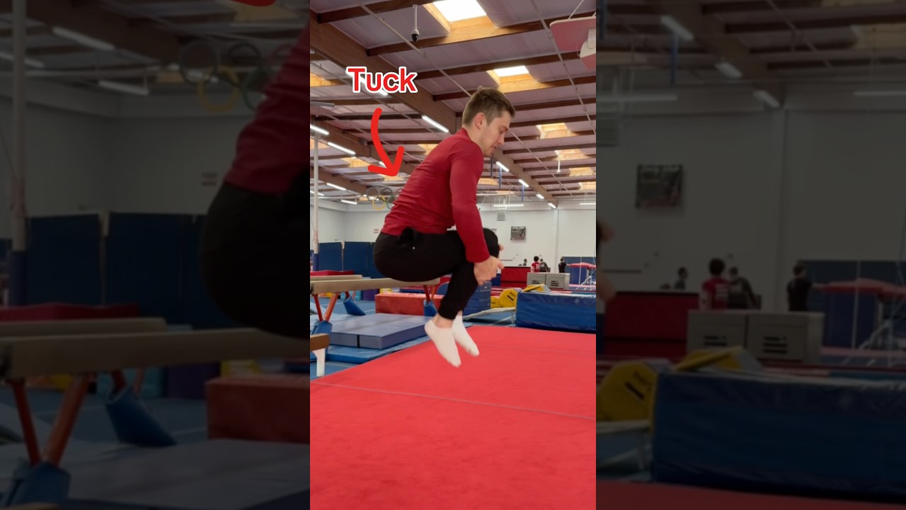 How to TRICK people you can BACKFLIP 😳 #gymnastics #gymnast #olympics #flip #backflip