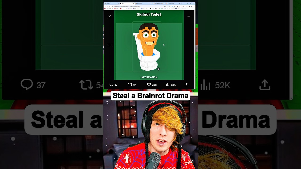 huge steal a brainrot drama