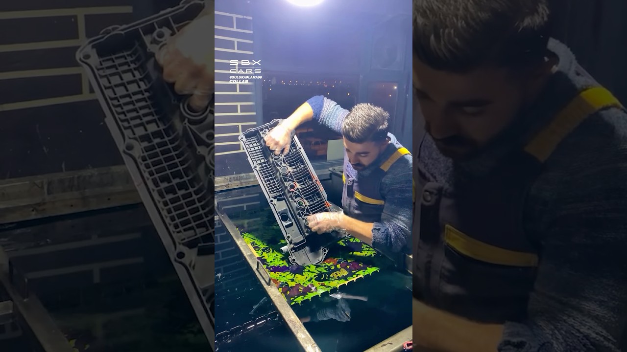 Hydro Dipping Car Parts! 😍 #hydrodipping #carparts #cars