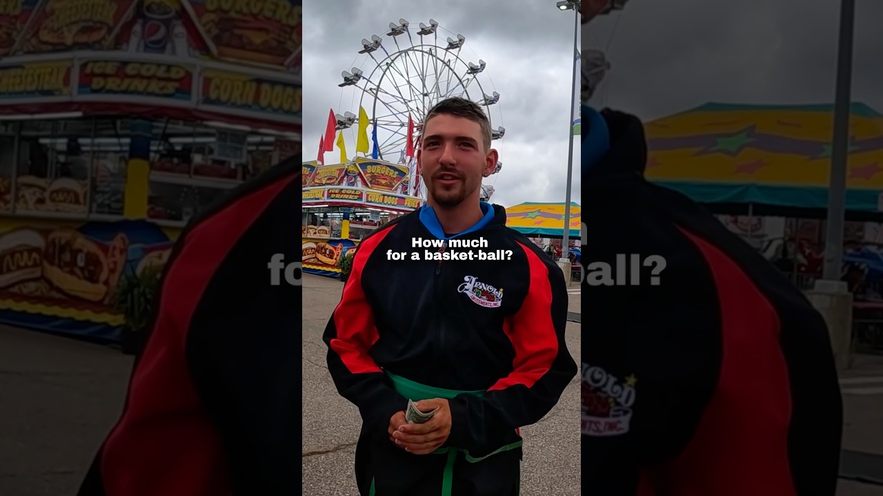 I beat this carnival game and gave away the prize 🥹❤️