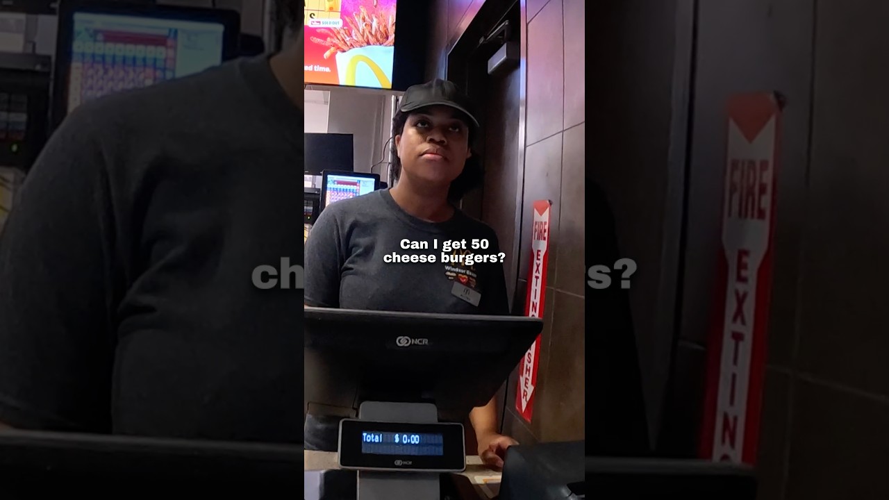 I bought 50 Cheese Burgers and fed a party 🥹❤️