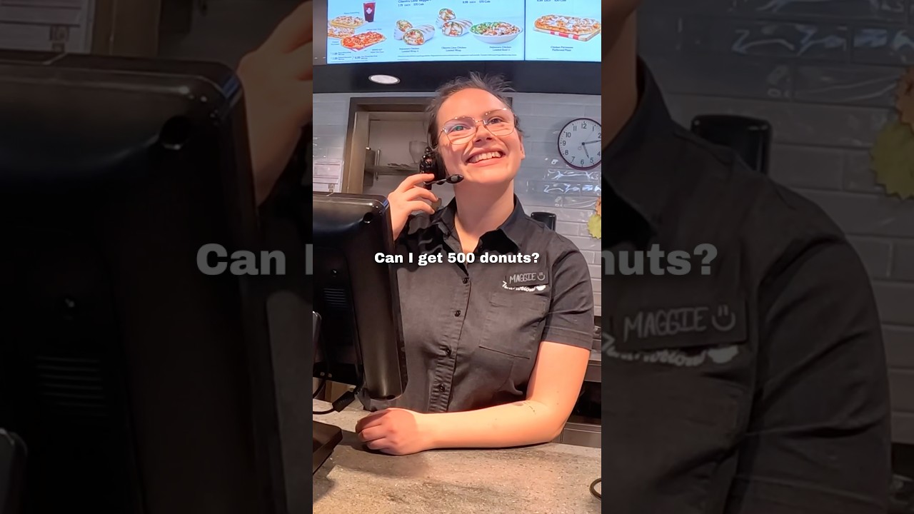 I bought a bunch of donuts and gave them out 🥹❤️