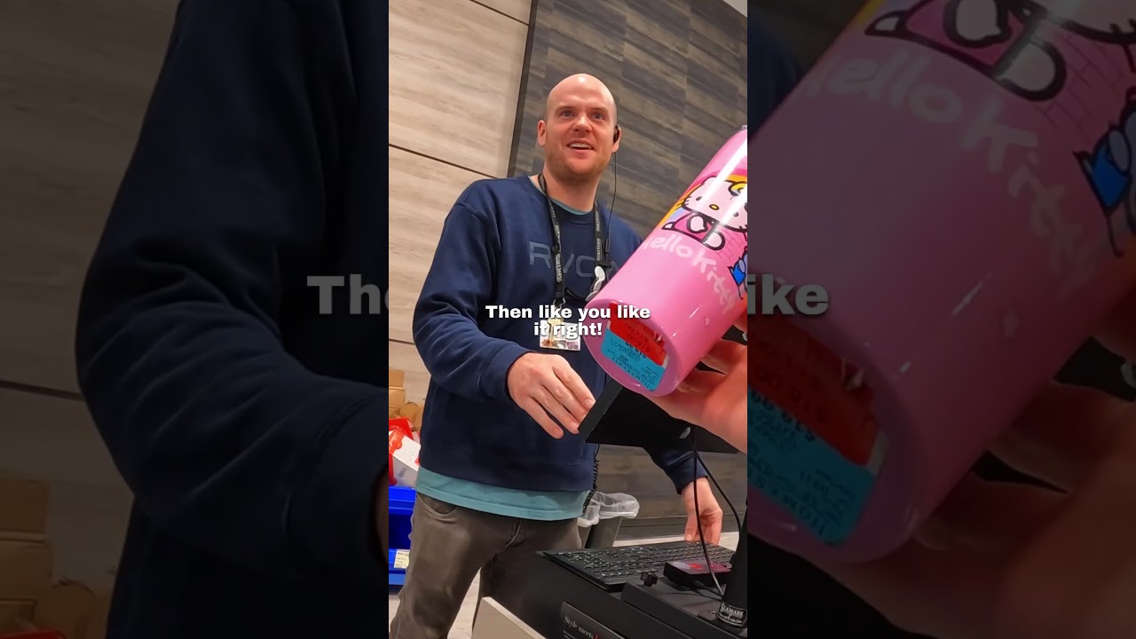 I bought a hello kitty cup and THIS happened 🥺❤️