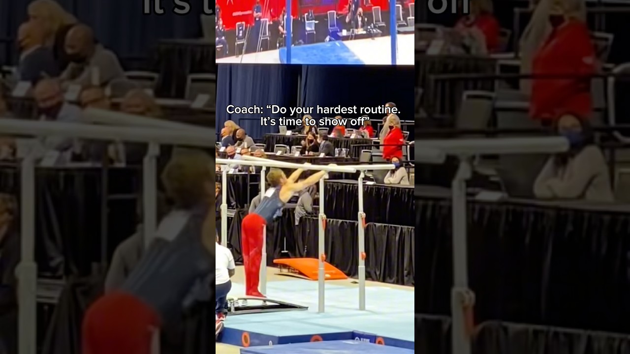 I was so nervous for this 😅#gymnastics #gymnast #olympics #sports #olympic #gym #ncaa