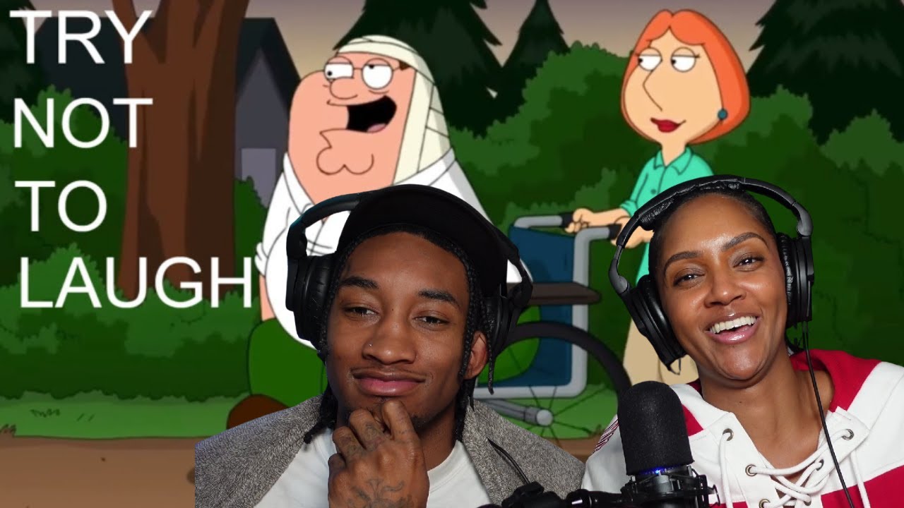 IMPOSSIBLE TRY NOT TO LAUGH CHALLENGE WITH MY BROTHER | FAMILY GUY