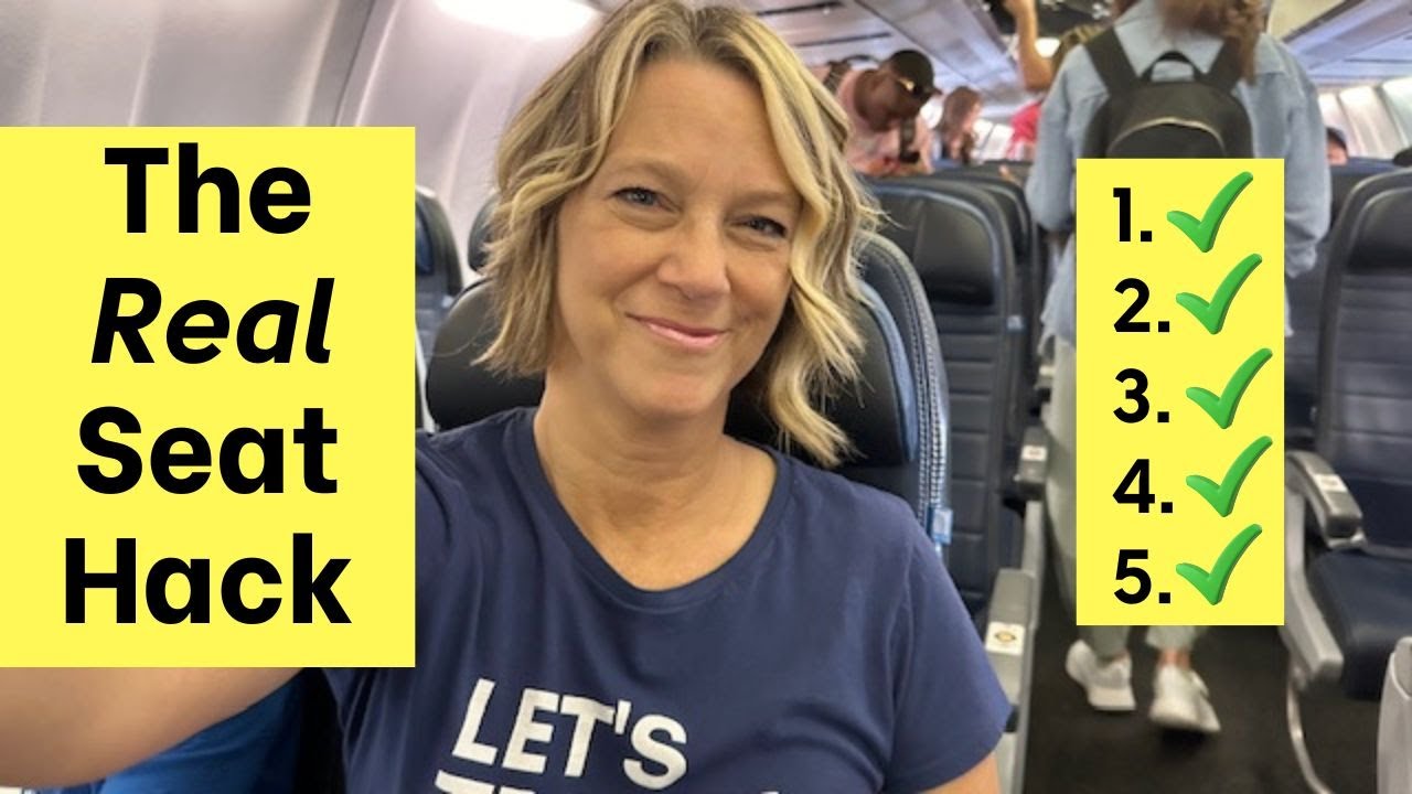 In airplane seats, I do this before a flight