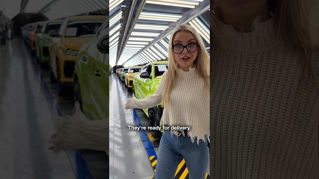Inside Lamborghini’s Factory! 👀 #lamborghini #behindthescenes #tour