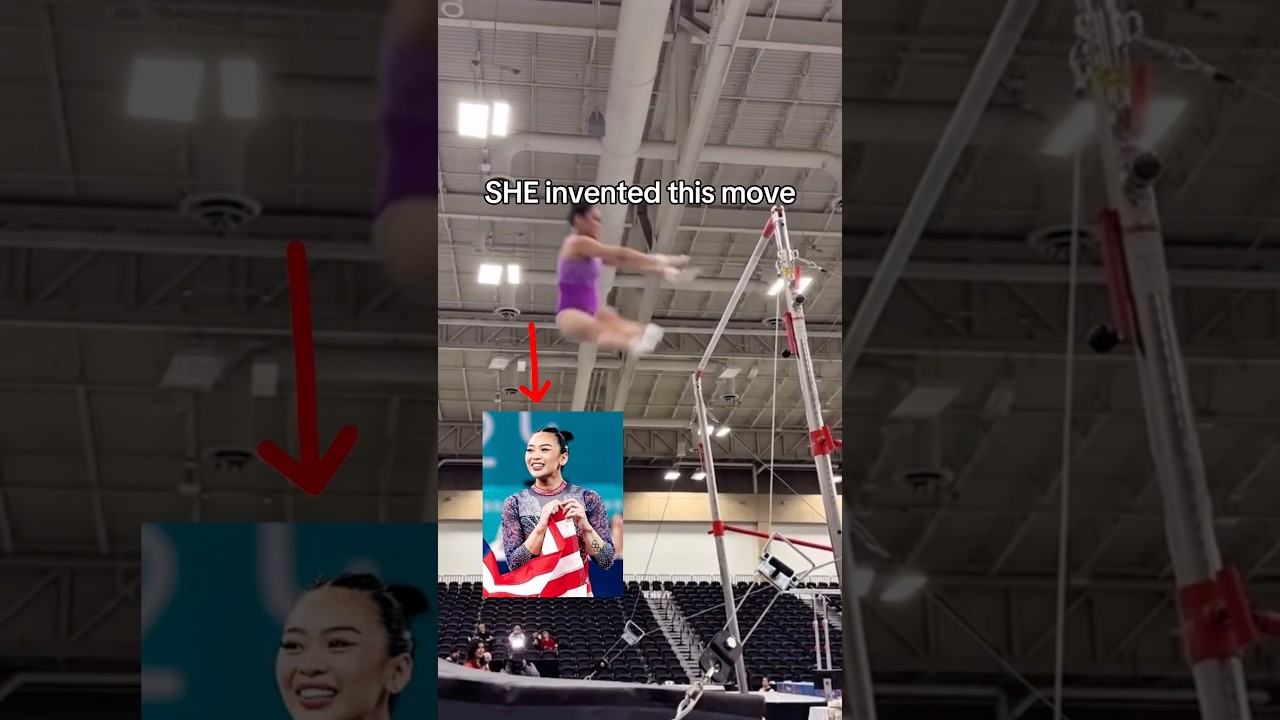 Inventing a move is HARD 😅#gymnastics #gymnast #olympics #sports #olympic #olympics #sunilee