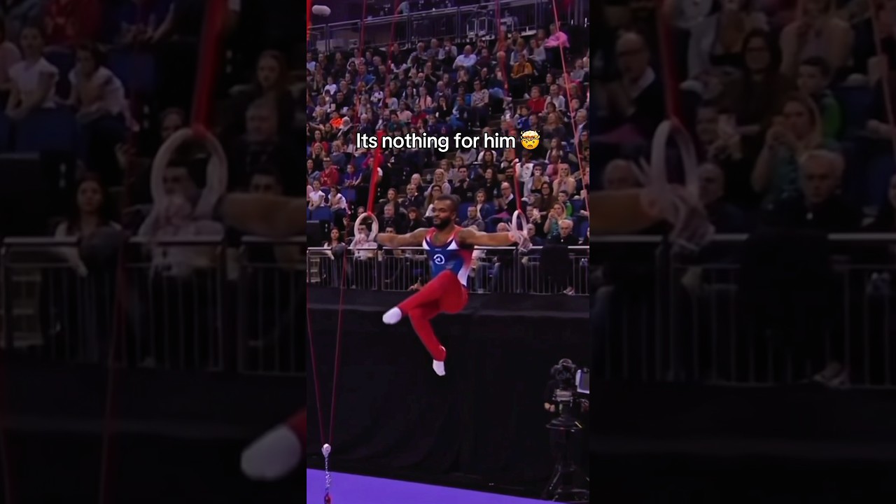 Iron cross is nothing for him 😳 #gymnastics #gymnast #olympics #olympic #rings #calisthenics #sport