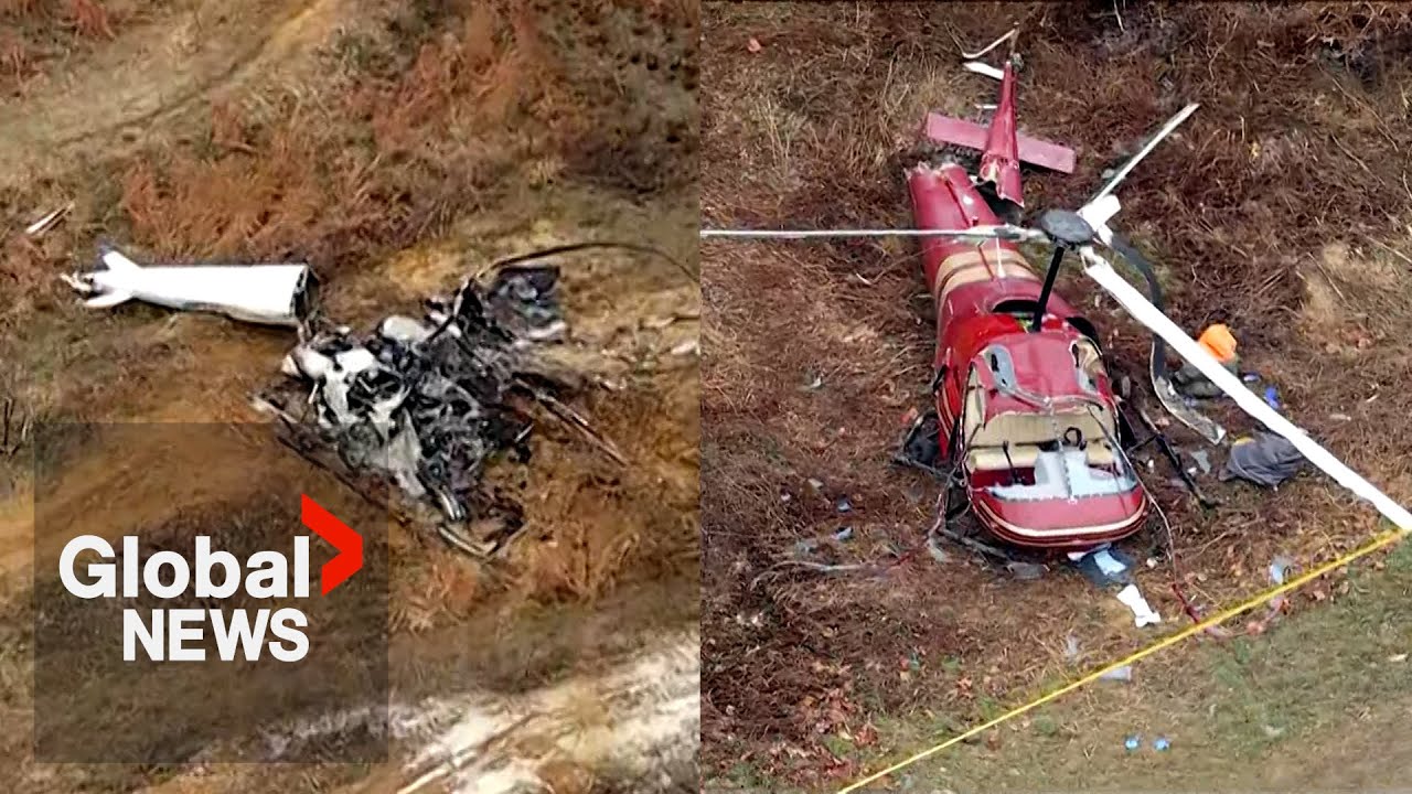 “Just unimaginable”: Woman recounts 2 helicopters colliding and crashing in her backyard