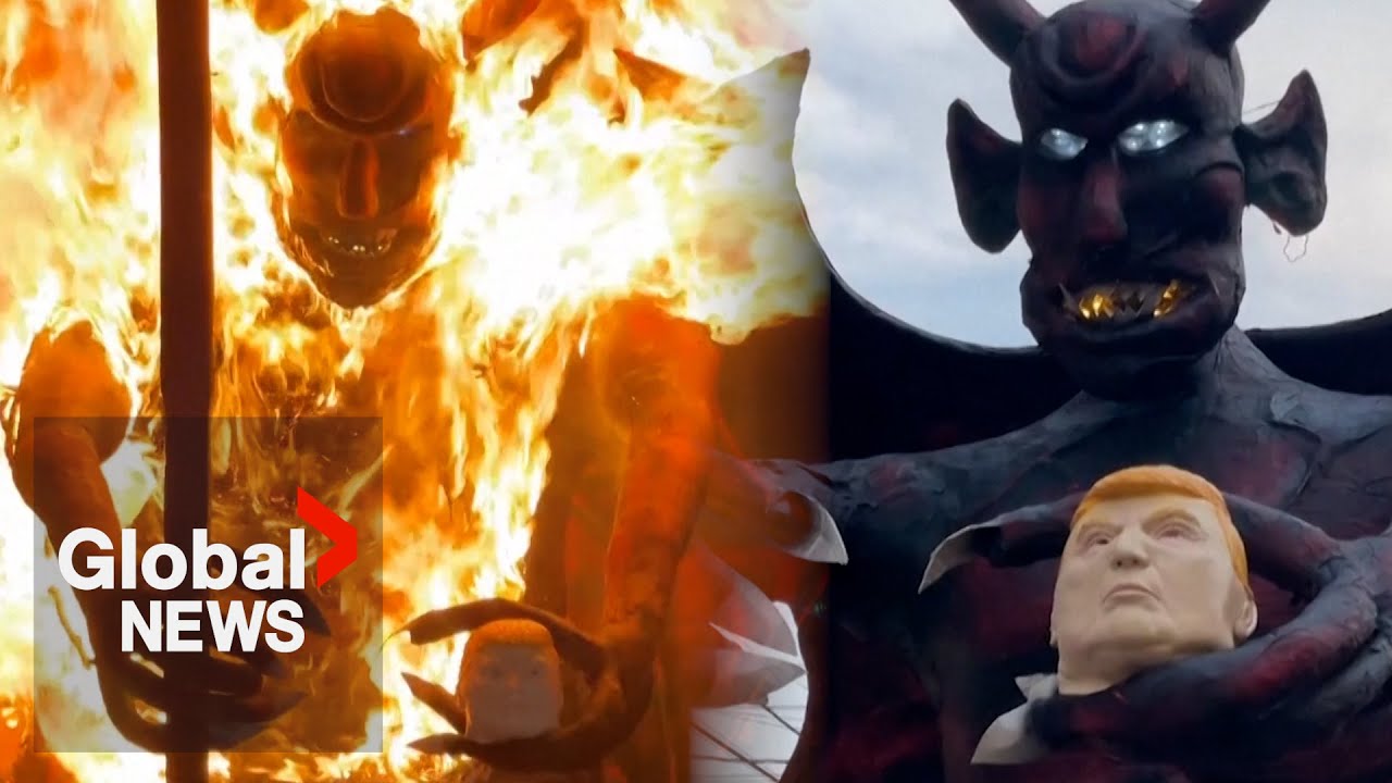 “Little tyrant’ of US”: Trump effigy star of Guatemala’s traditional ‘Burning of the devil’ ceremony