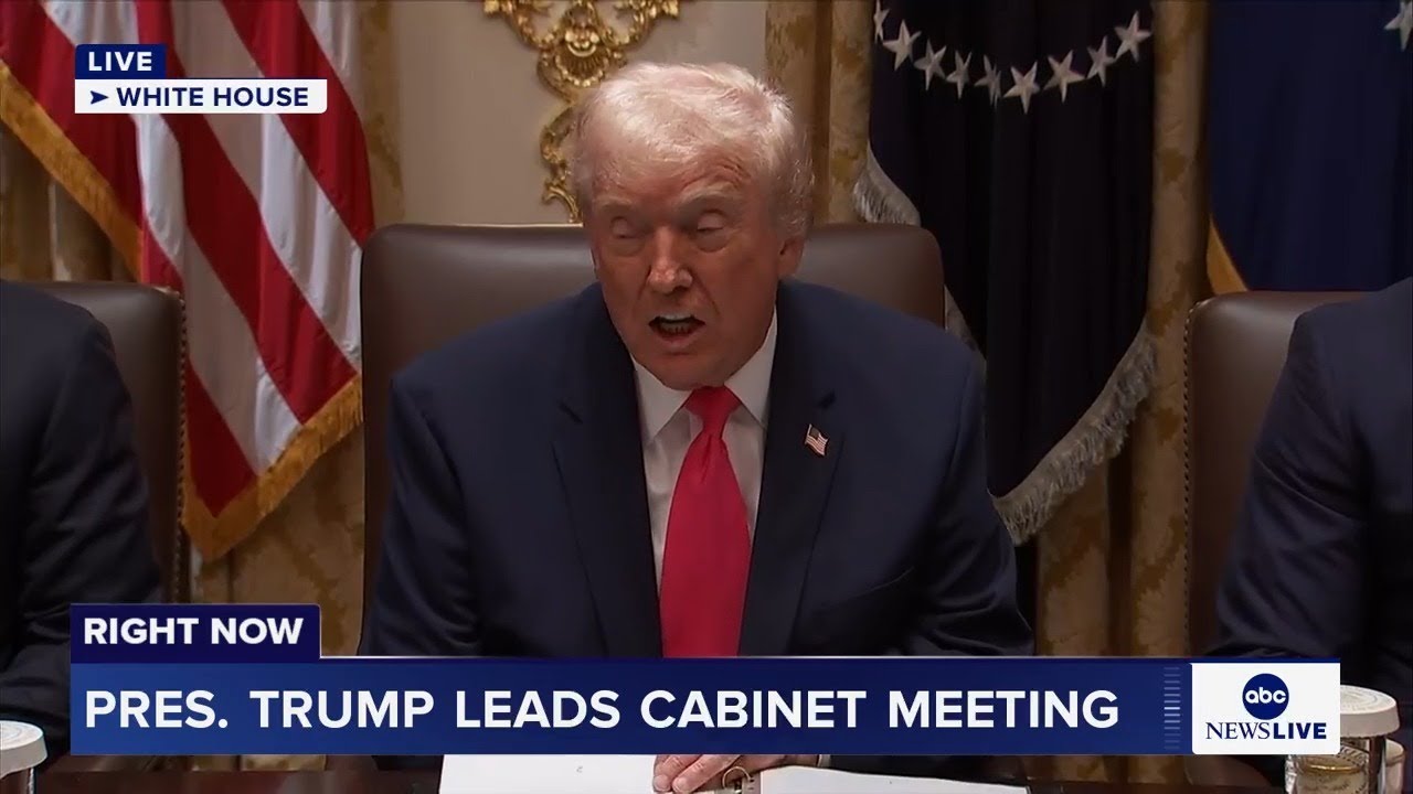 LIVE: President Trump leads Cabinet meeting