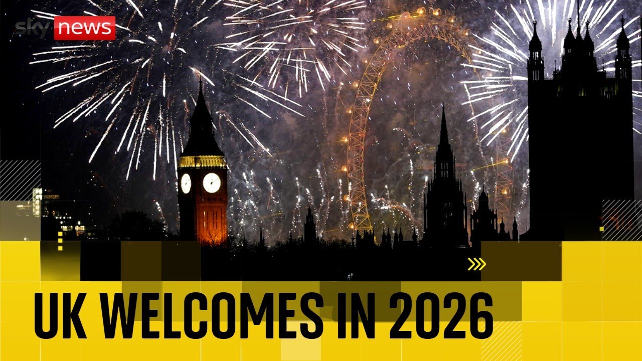 London hosts spectacular fireworks display as UK rings in 2026
