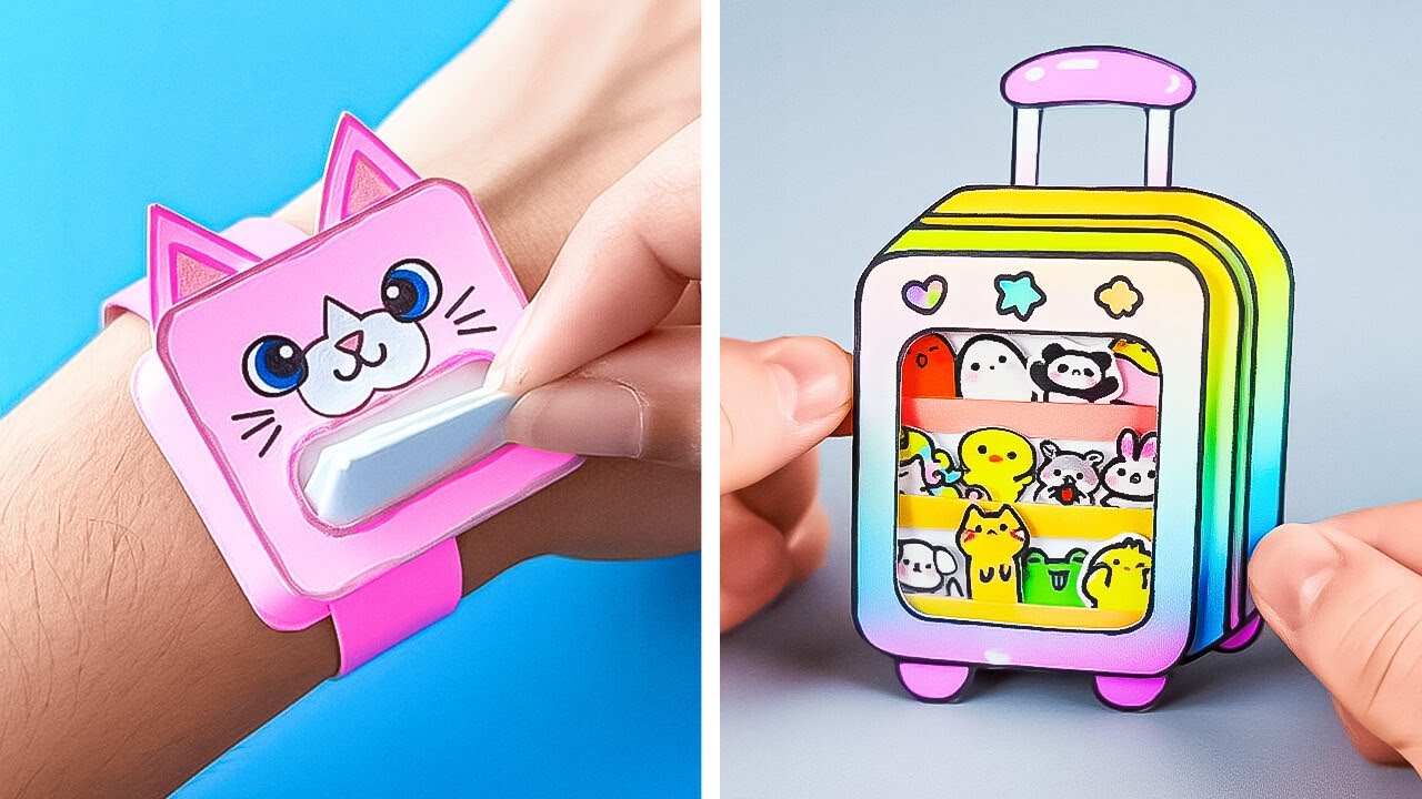 🎀 MINI DIY PAPER CRAFTS ✨ Cute Tiny Ideas for School & Home 🎨