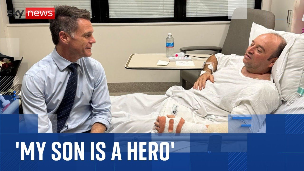 ‘My son has always been brave’: Hero who tackled and disarmed Bondi gunman celebrated