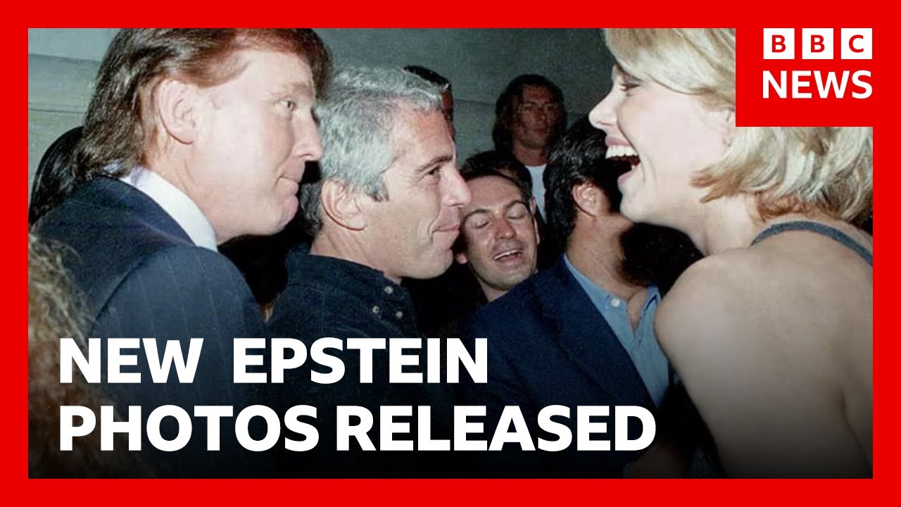 New photos of rich and powerful with Jeffrey Epstein released | BBC News
