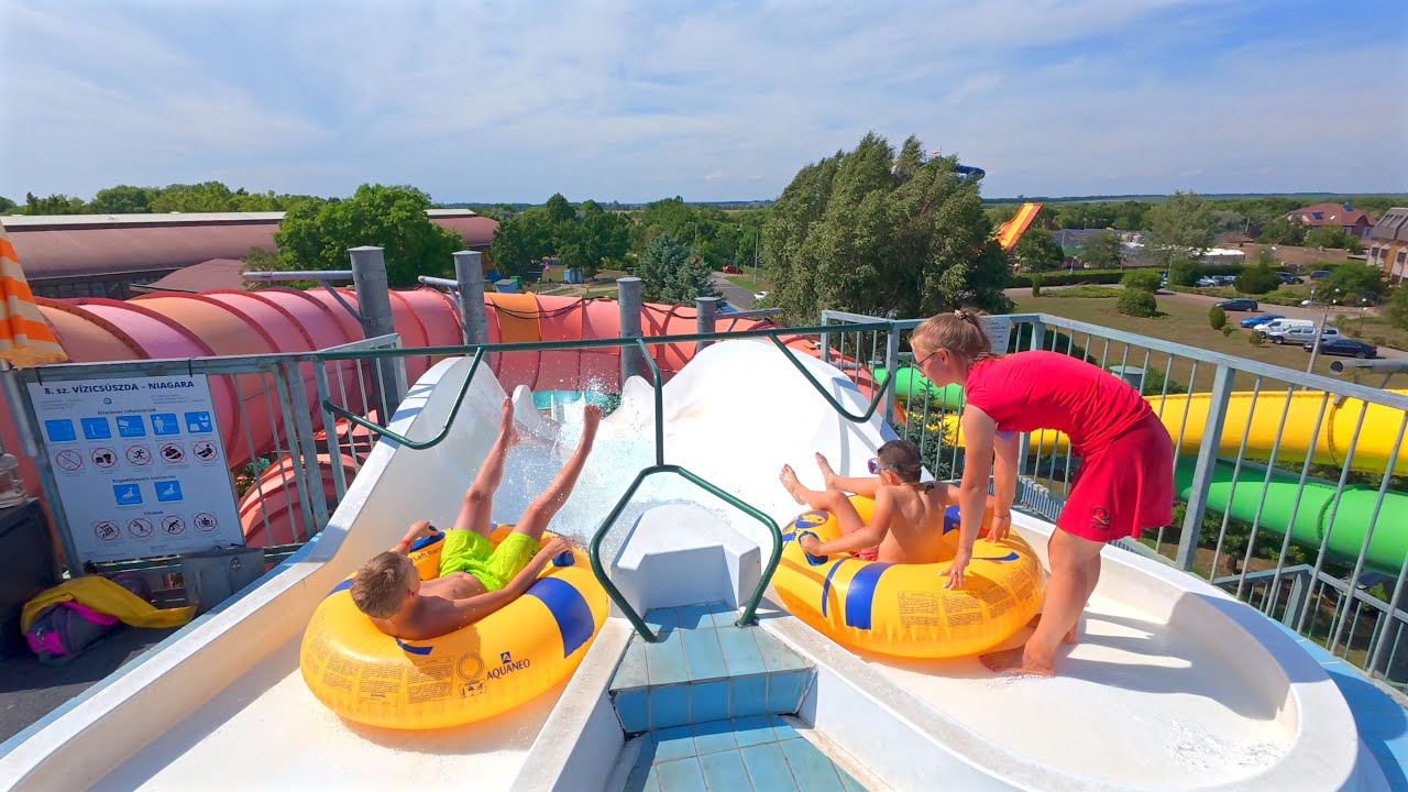 Niagara Water Slide at HungaroSPA 🇭🇺