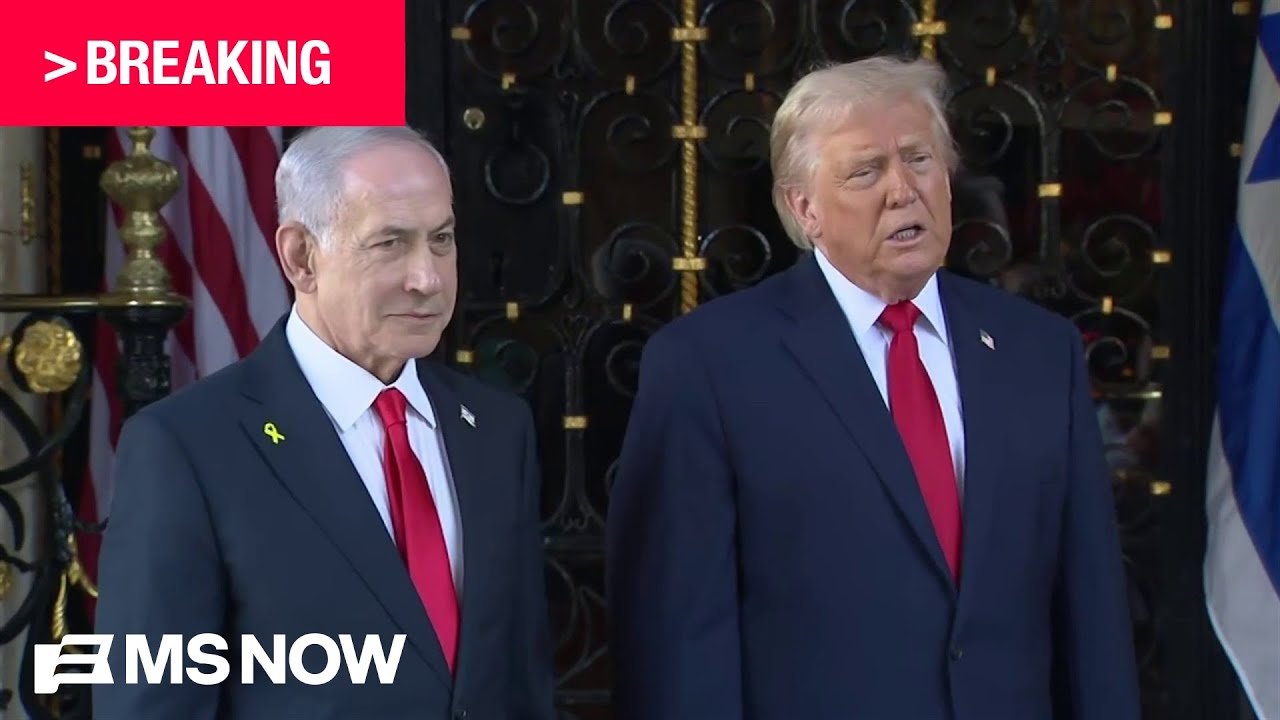 NOW: Trump meets with Netanyahu at Mar-a-Lago
