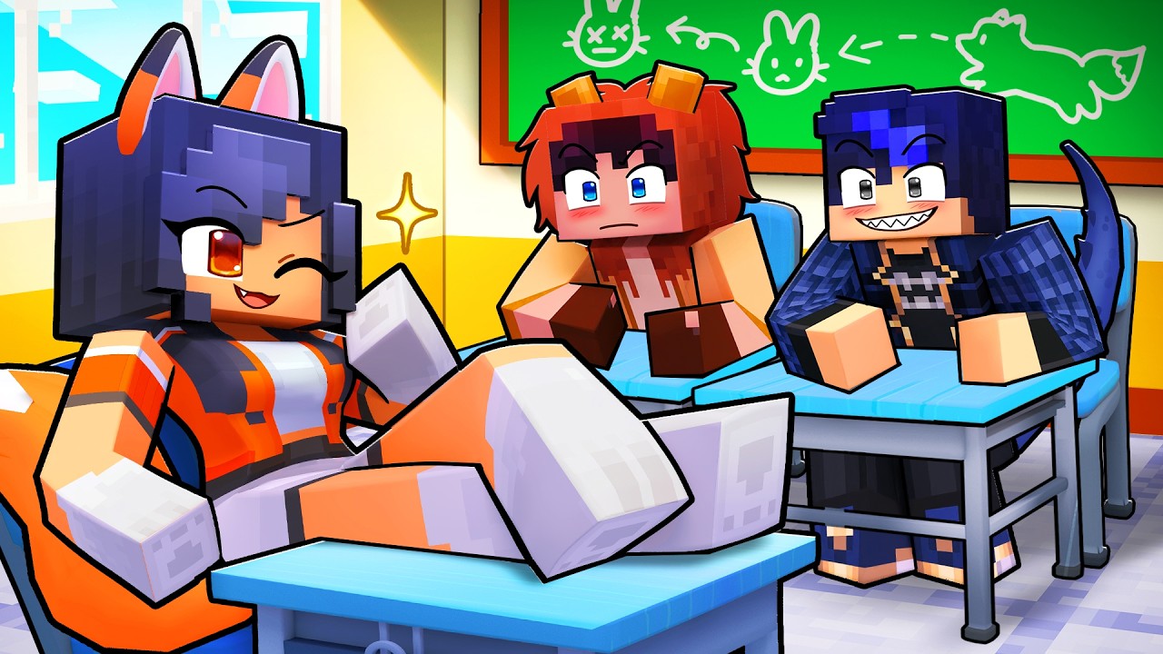 ONE GIRL at a ZOO School!