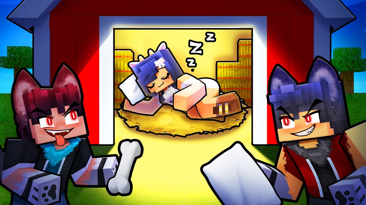 ONE SHEEP at a WOLF SLEEPOVER in Minecraft!