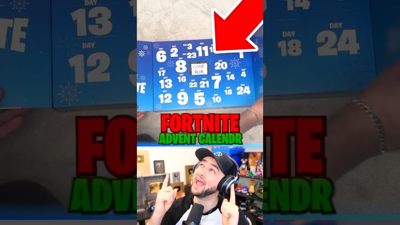 Opening Fortnite WINTERFEST Advent Calendar 🎄