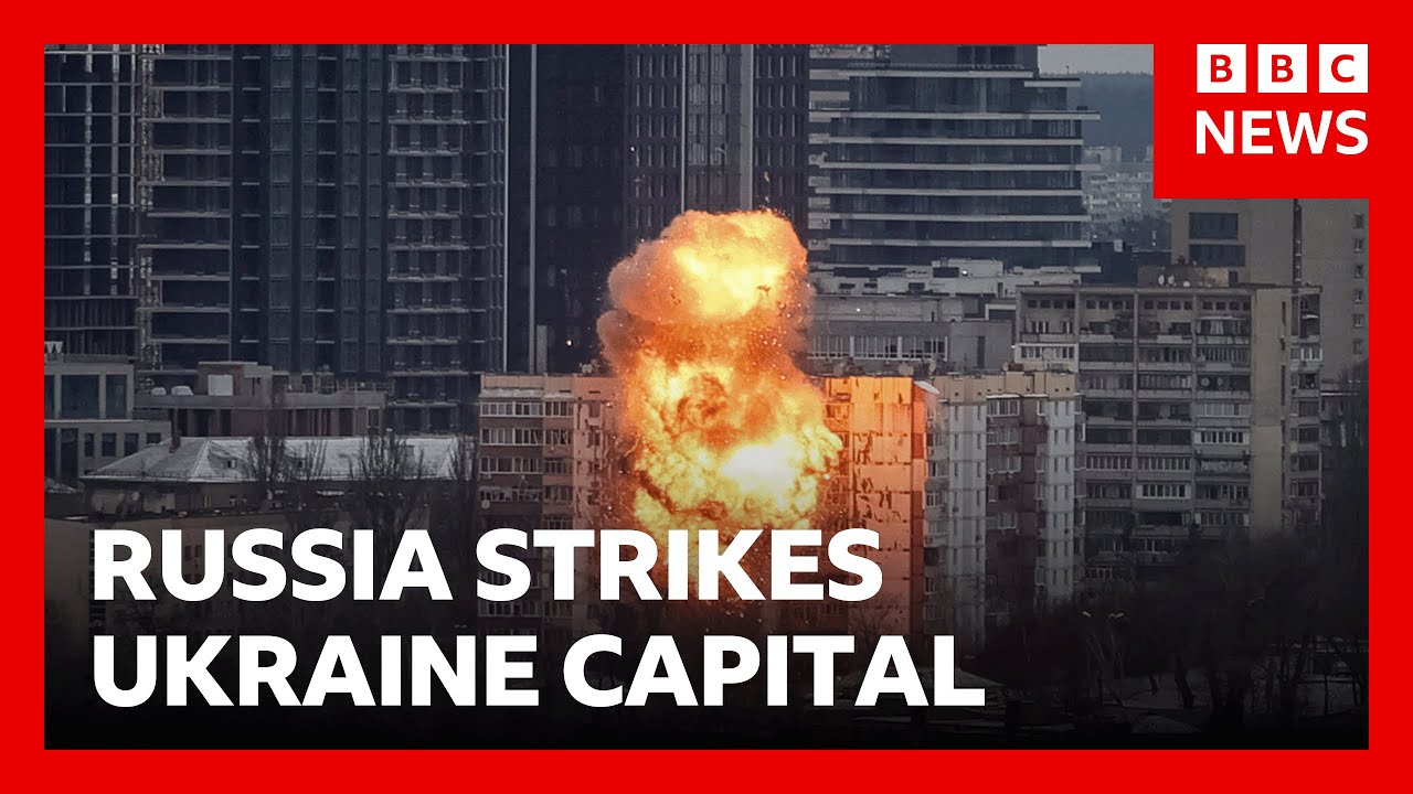Russia strikes Kyiv ahead of US-Ukraine peace talks | BBC News
