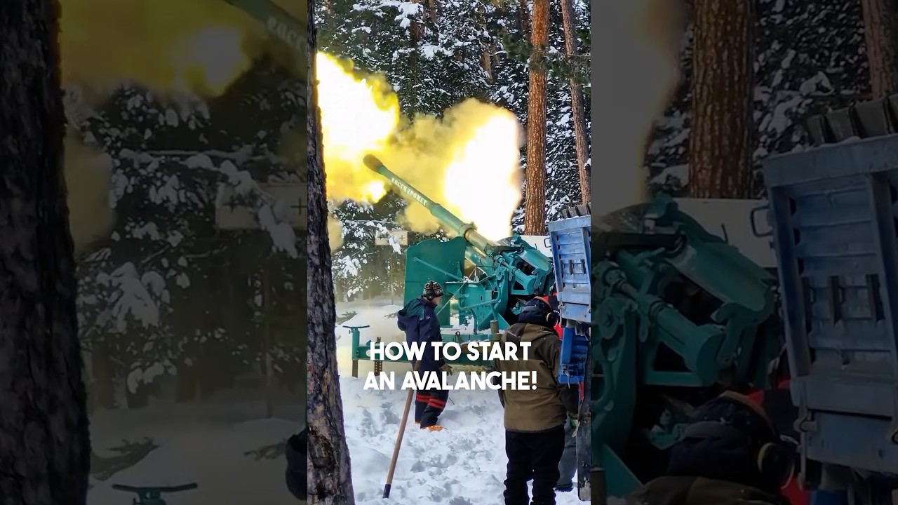 Setting Off Avalanches 🌨️ #avalanche #machines #snow