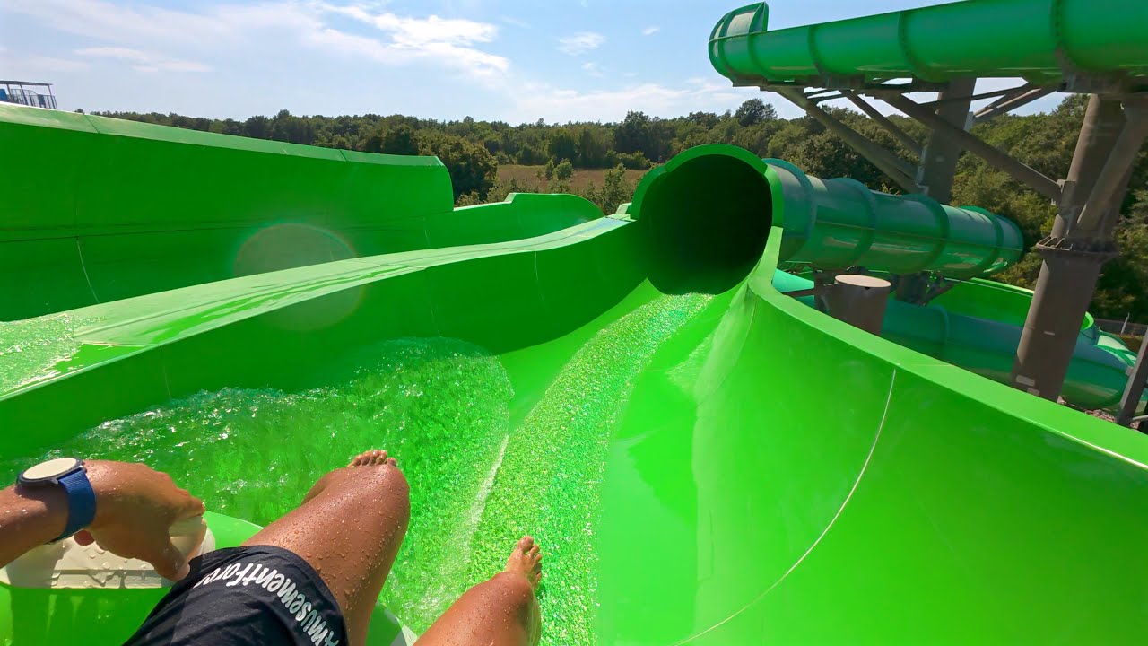 Space Boat Water Slide at Aquapark Aquacolors 🇭🇷