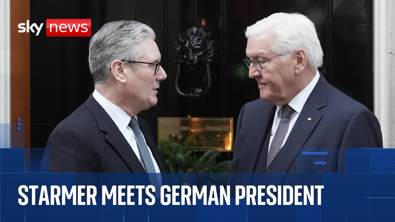 Starmer meets German president at Downing Street as part of state visit to UK