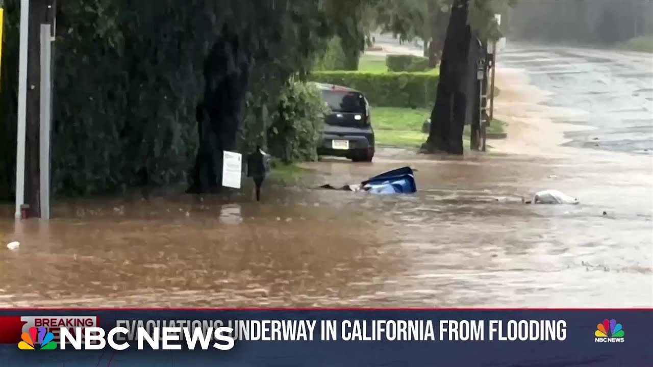 State of emergency in California from intense rainfall