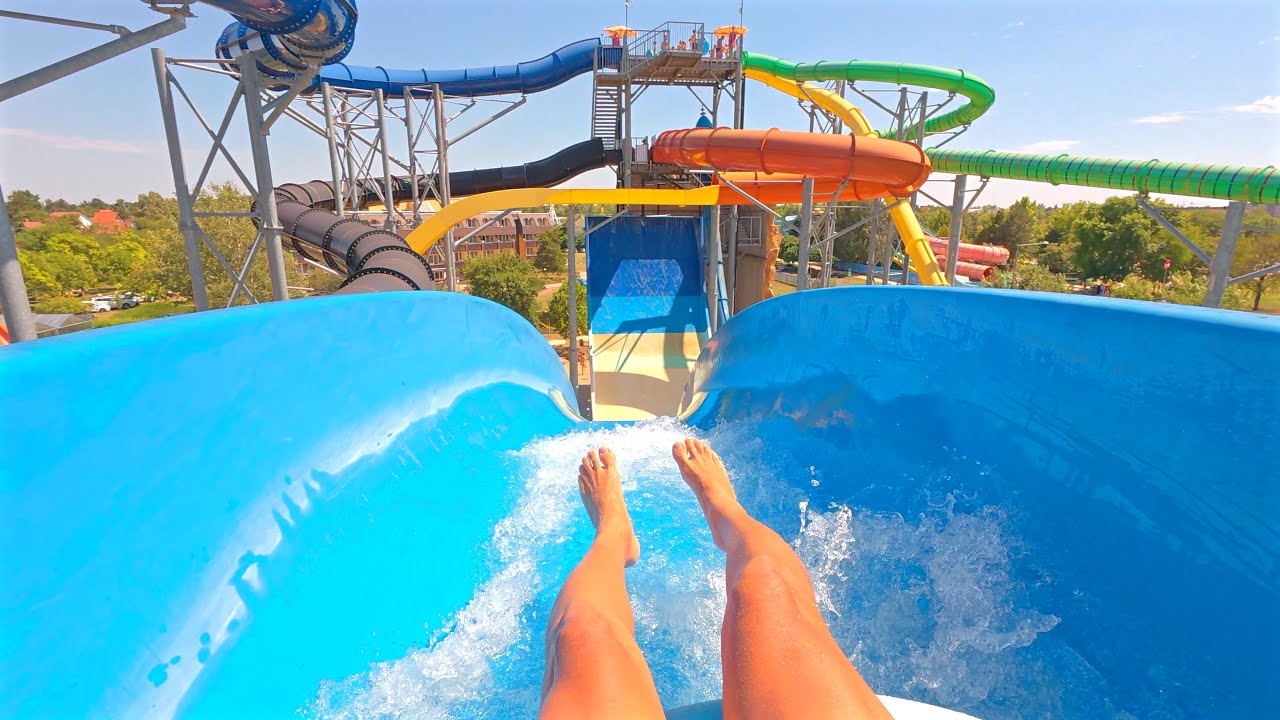 Super Wave Water Slide at HungaroSPA 🇭🇺