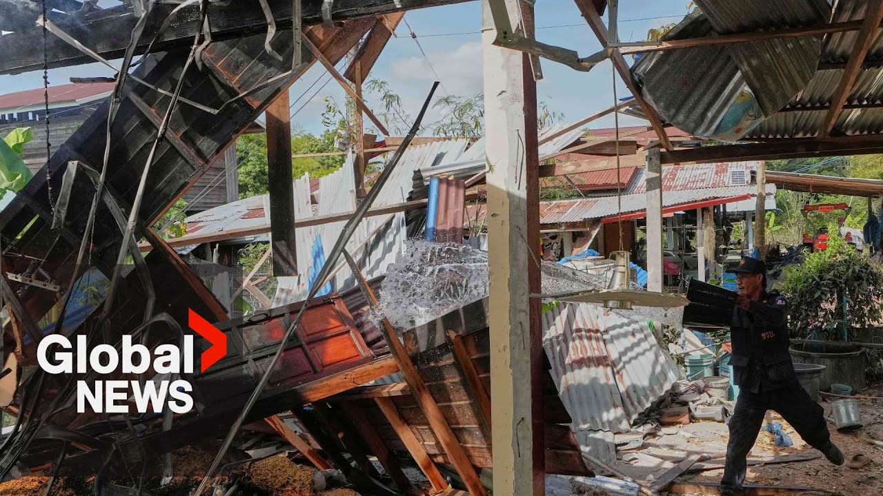 Thailand says Cambodian rocket fire has caused 1st civilian death in renewed border fighting