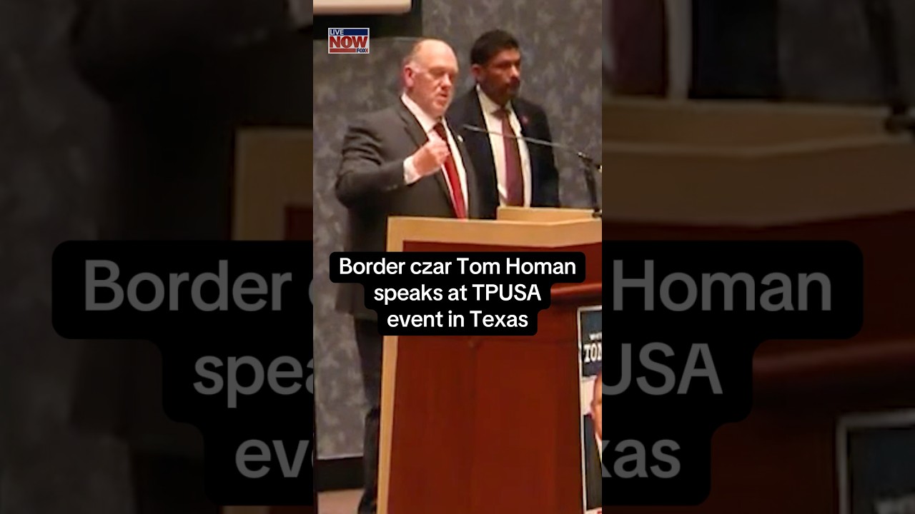 Tom Homan speaks at TPUSA event