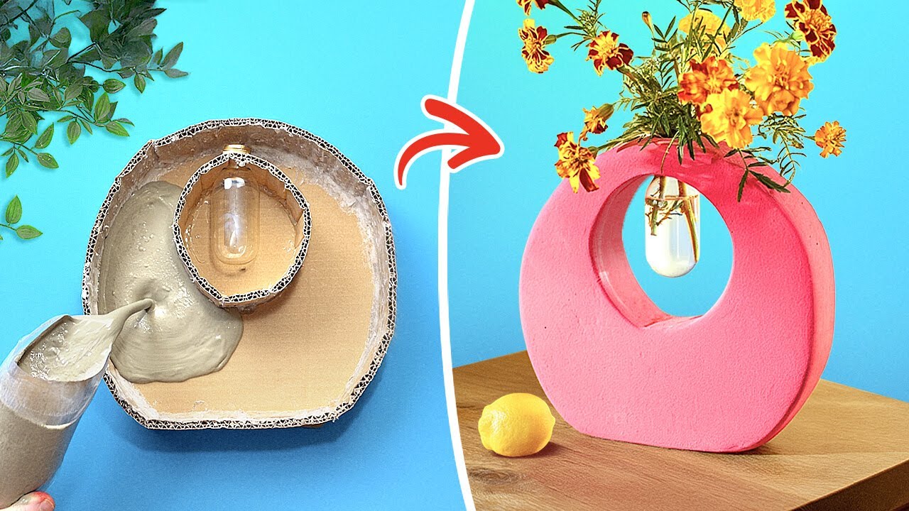 🌟 TRENDY CEMENT CRAFTS 🏡 Satisfying DIY Ideas for Your Home 😍