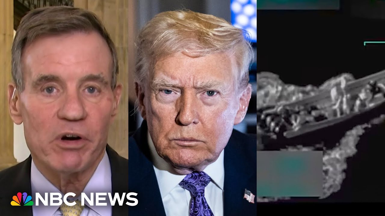 Trump admin. should release ‘unedited video’ of strikes on alleged drug boats, says Sen. Warner
