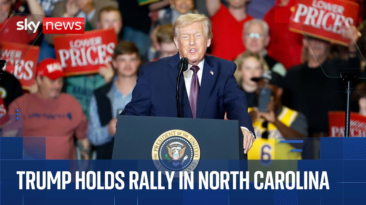 Trump holds rally on the economy after Epstein files released