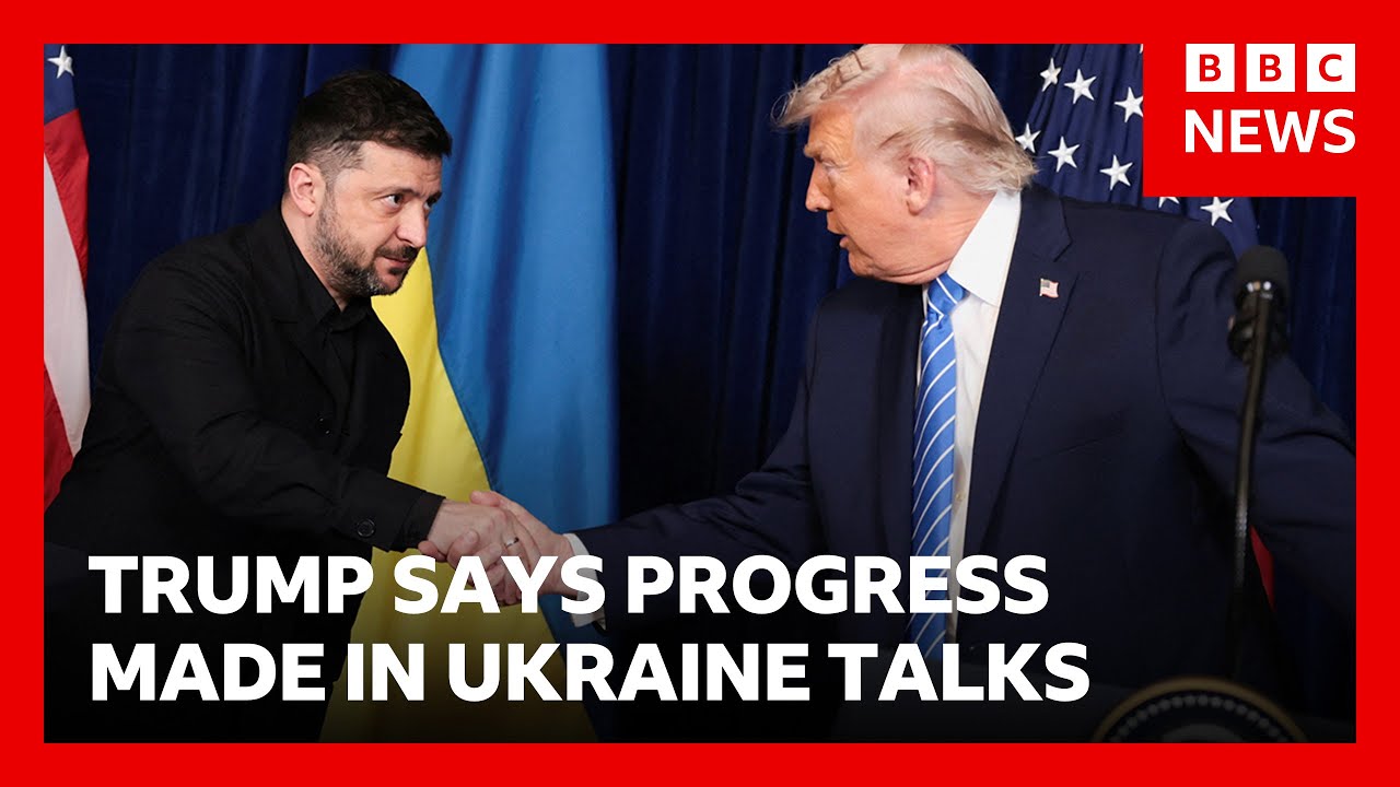 Trump says Ukraine peace deal close but ‘thorny issues’ remain | BBC News