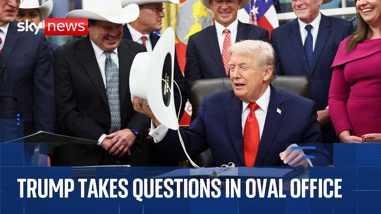 Trump takes questions on new Epstein images and Venezuela | Watch in full from Oval office