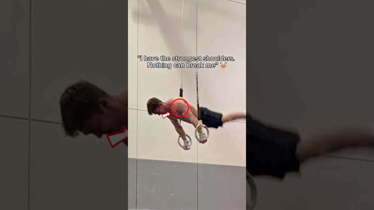 Watch my shoulder closely 😳 #gymnastics #gymnast #olympics #olympic #sports #sport #fail #fails