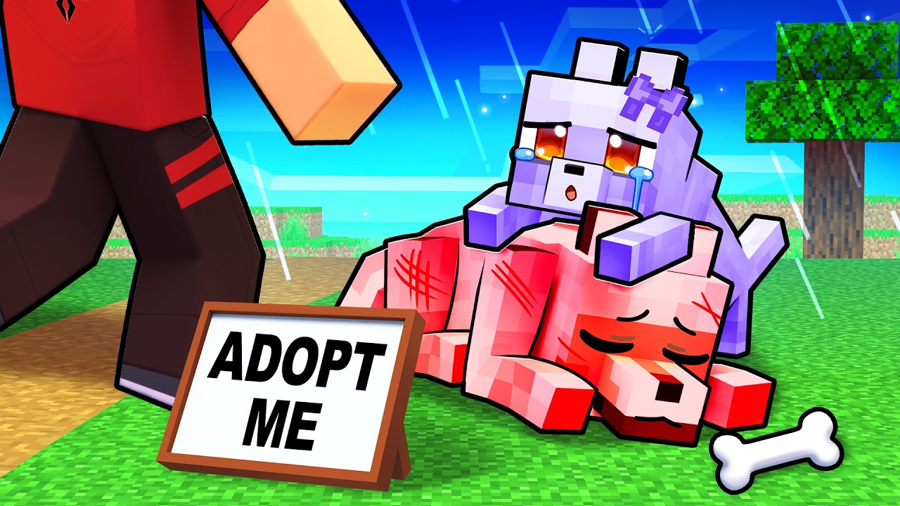 We ADOPTED a SAD WOLF in Minecraft!