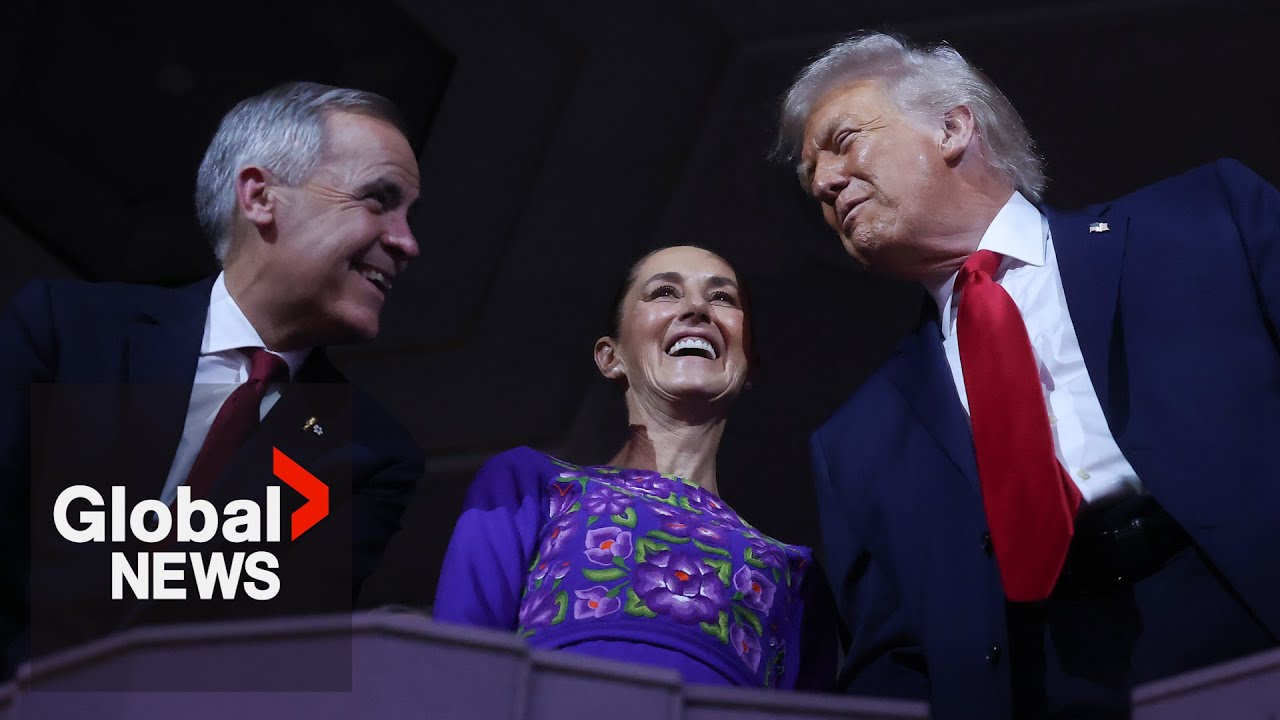 “We’ll work it out”: Trump on trade negotiations with Carney, Sheinbaum in Washington