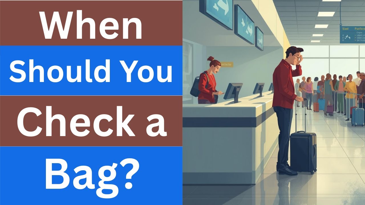 When Should You Check a Bag? Pros & Cons of Carry-on vs. Checked Bag!