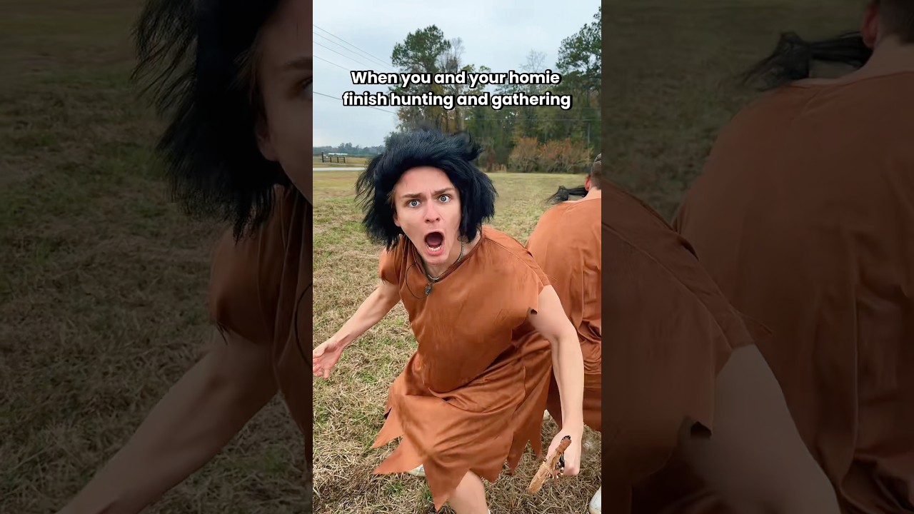 When You and Your Homie Finish Hunting and Gathering