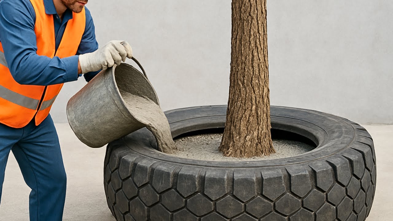 Wow! Amazing! DIY Garden Coffee Table and Chairs from Cement and Recycled