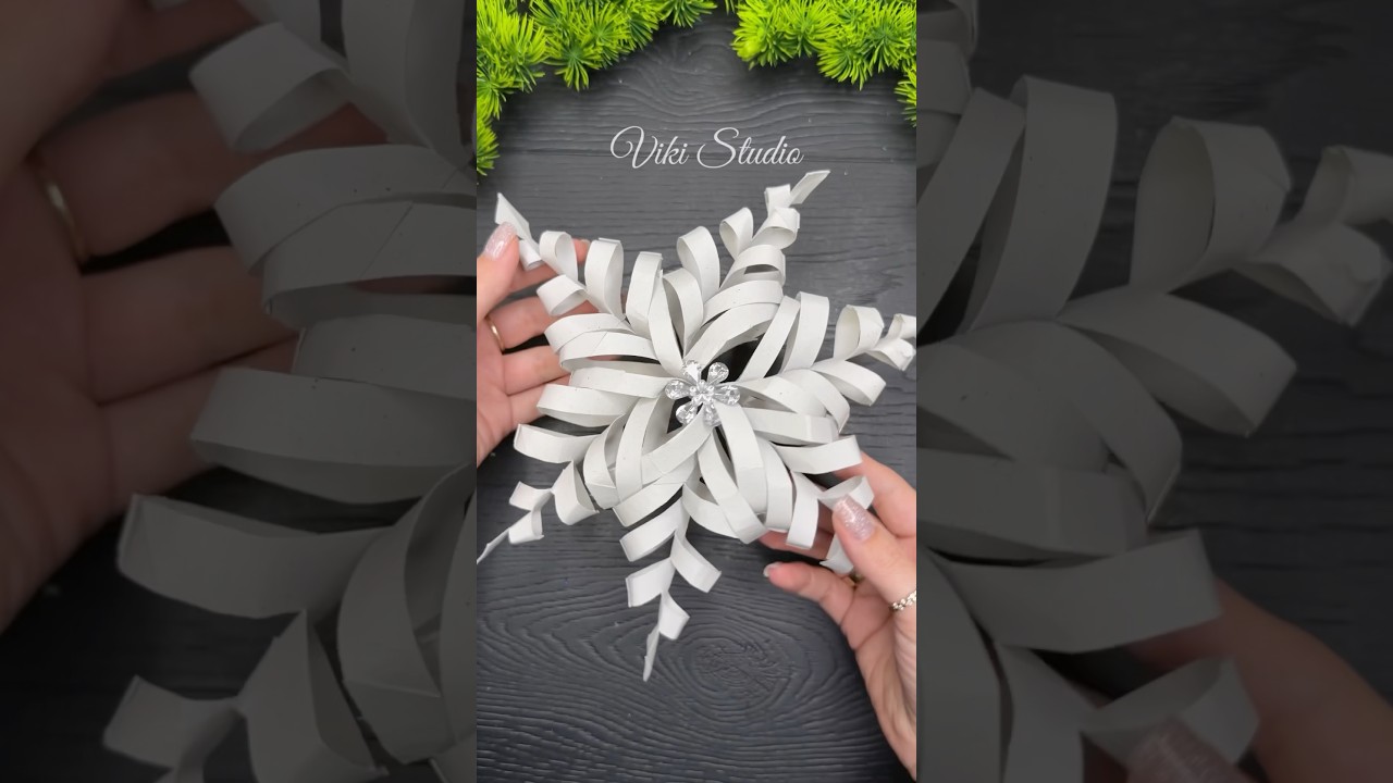 WoW! Christmas Craft | 3D Christmas Snowflake | Christmas Decor #shorts #shortvideo