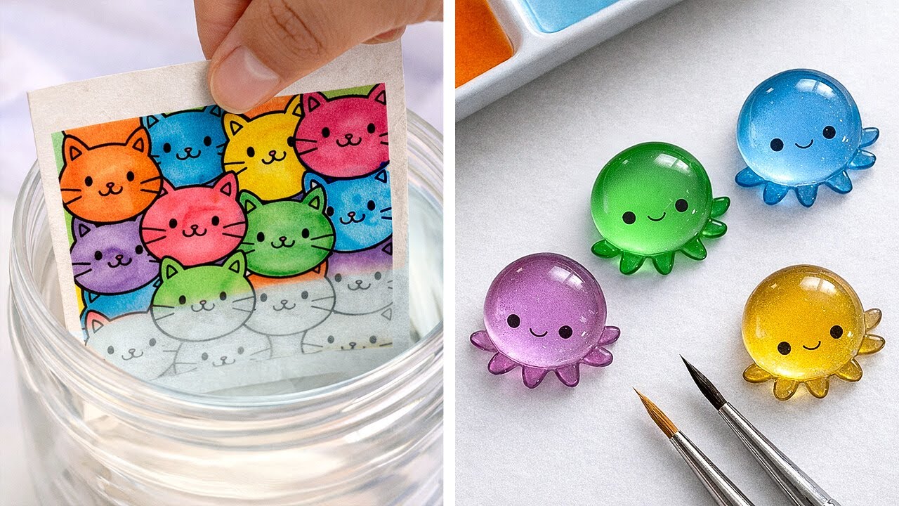 🌈 WOW RAINBOW ART 😻 Easy Hacks for Colorful Crafts & Creations ✨