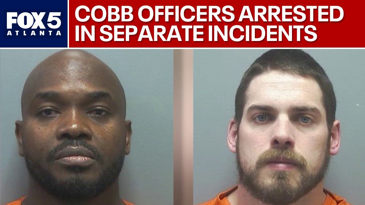 2 Cobb officers arrested in separate incidents | FOX 5 News