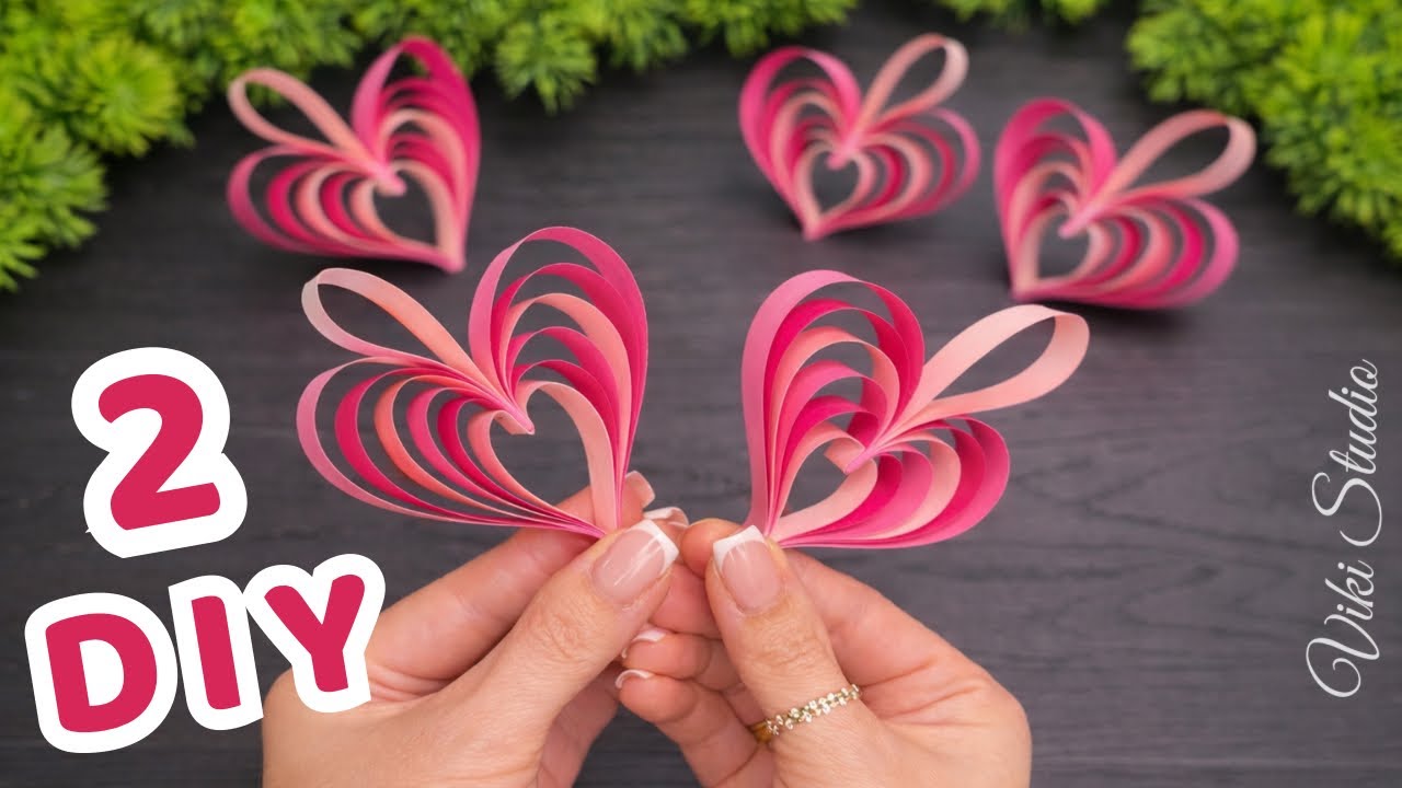 2 DIY ❤️ Easy Craft Ideas for Valentine’s Day ❤️ Paper Garland