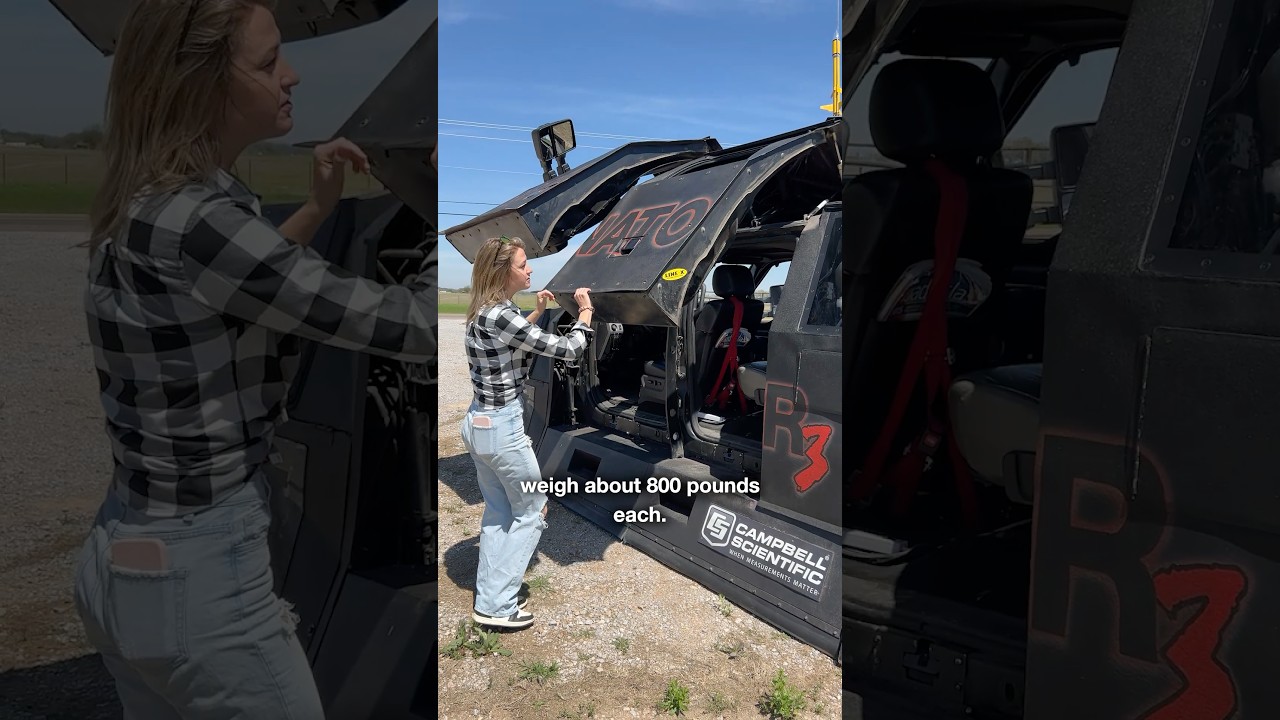 $750,000 Tornado-Proof Tank! 😱 #tornado #cars #weather