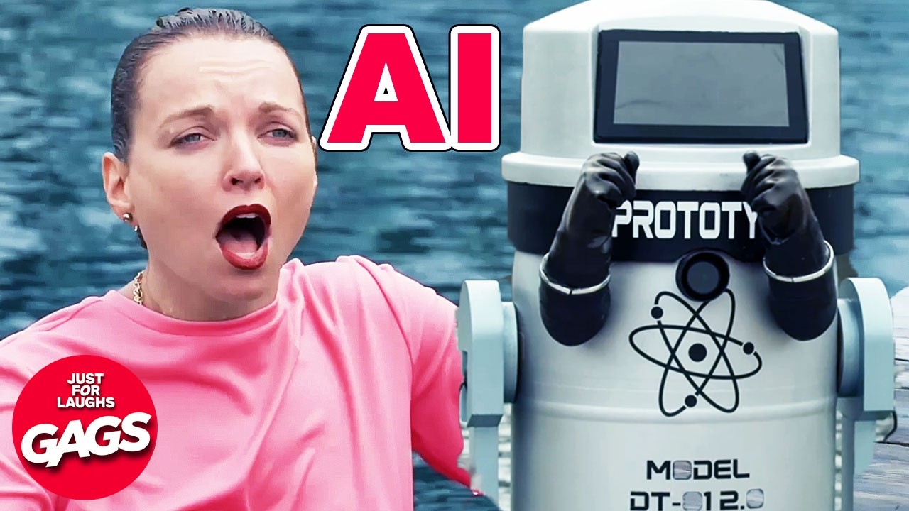 AI Gets Jealous Of Girlfriend 🤖 | Just For Laughs Gags
